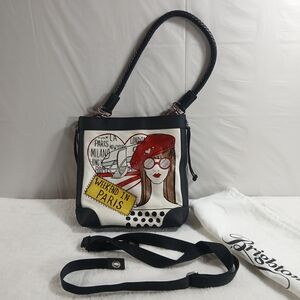 Brighton Weekend In Paris Leather Purse With Extra Strap Shoulder Bag